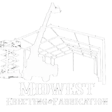 Midwest Erecting Logo white